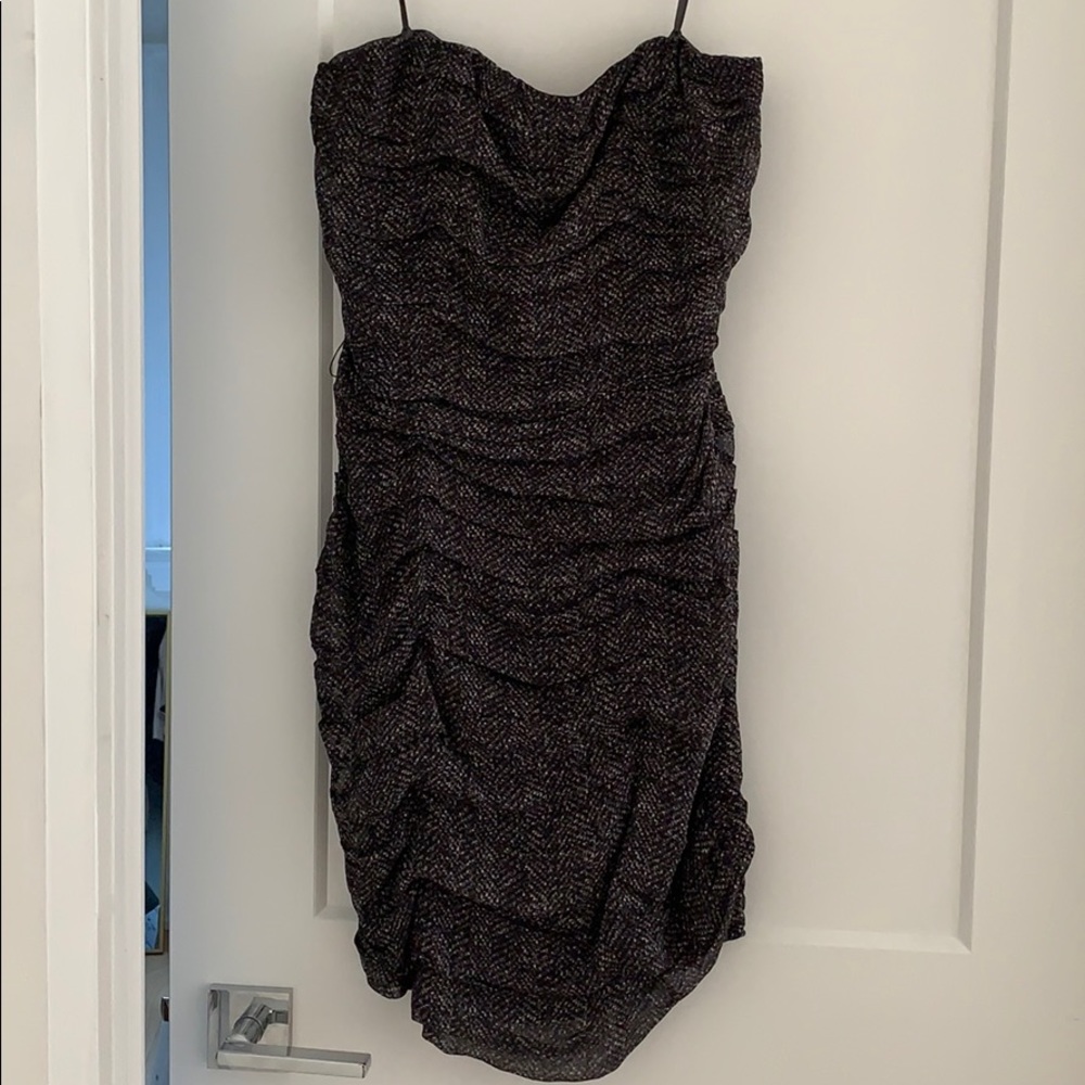 Michael Kors Strapless silk cocktail dress